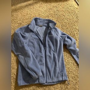 Columbia blue full zip fleece